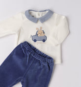 tutina 2 pezzi con piede neonato